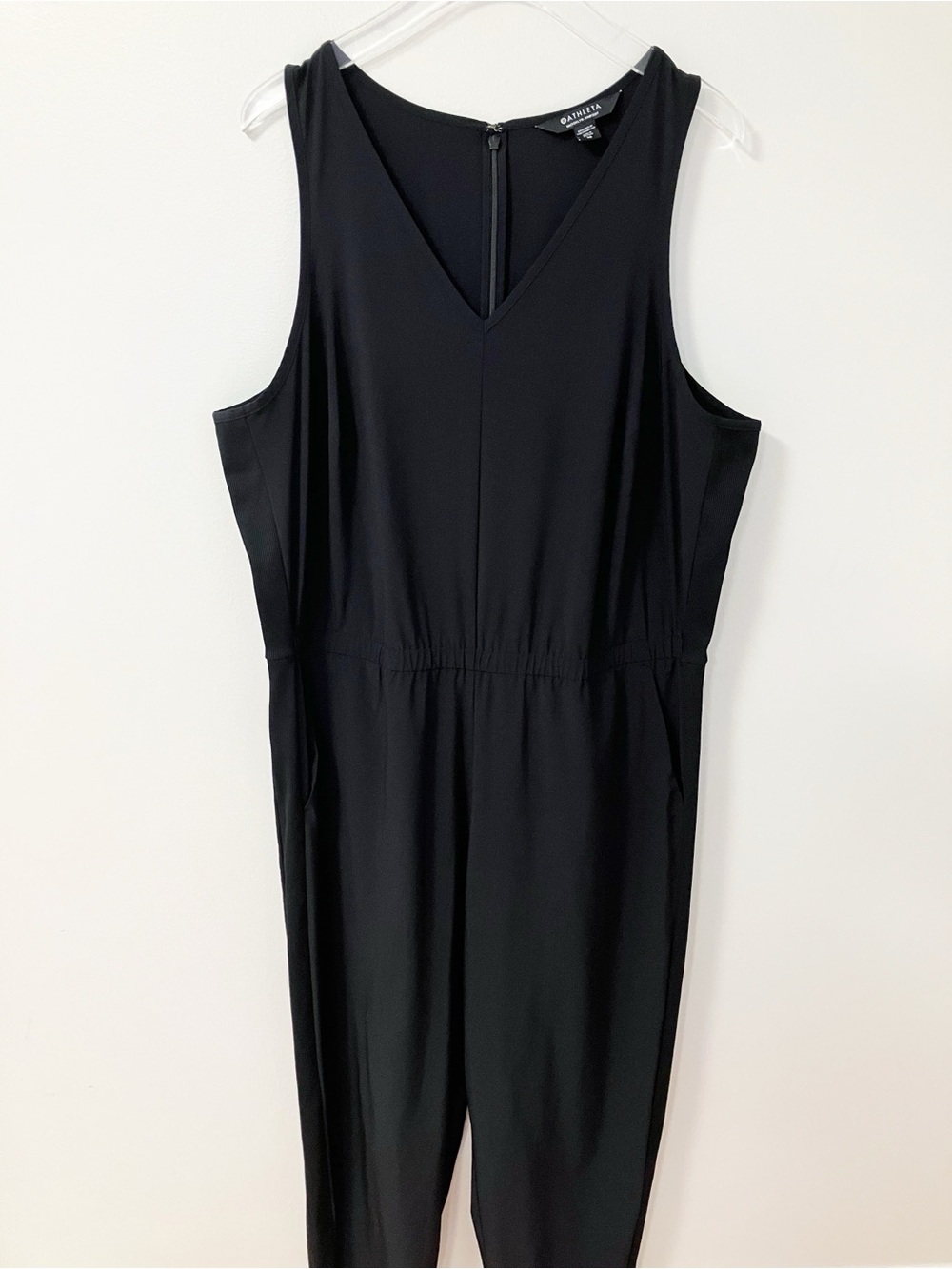 Athleta | Black Brooklyn Sleeveless Jumpsuit 18 Athletic Minimalist Neutral